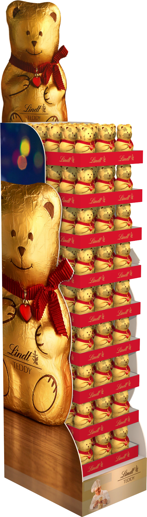 LINDT Milk Chocolate Teddy FDU 100g (Pack of 135)