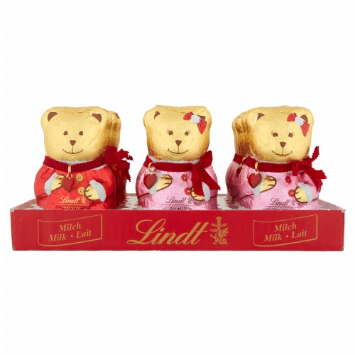 LINDT Mr. & Mrs. Milk Chocolate Teddy 100g (Pack of 15)