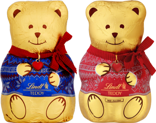 LINDT Milk Chocolate Teddy with Jumper 200g (Pack of 8)