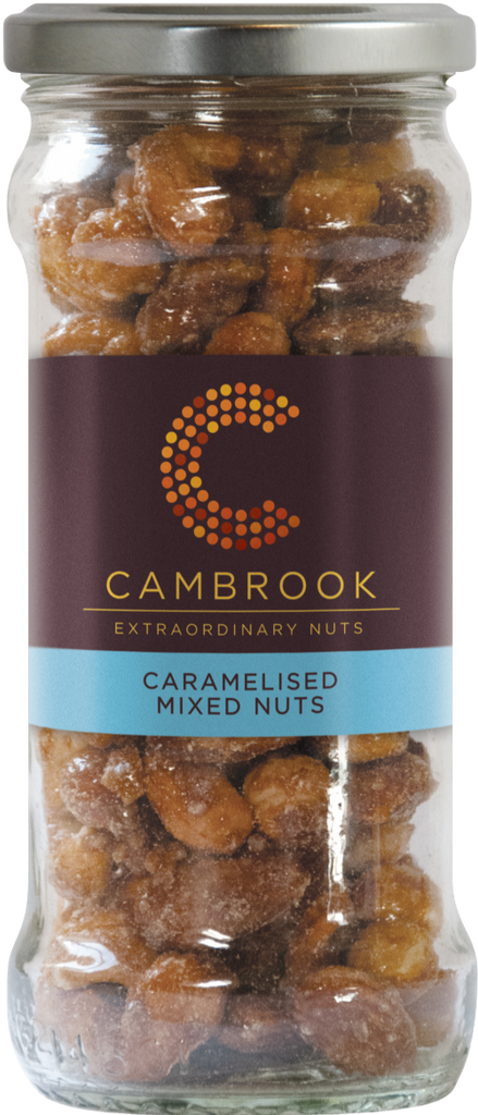 CAMBROOK Caramelised Mixed Nuts - Jar 175g (Pack of 6)