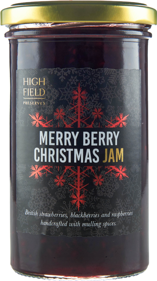 HIGHFIELD PRESERVES Merry Berry Christmas Jam 320g (Pack of 6)