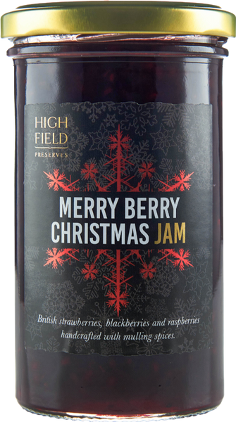 HIGHFIELD PRESERVES Merry Berry Christmas Jam 320g (Pack of 6)