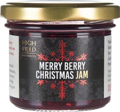 HIGHFIELD PRESERVES Merry Berry Christmas Jam 113g (Pack of 12)