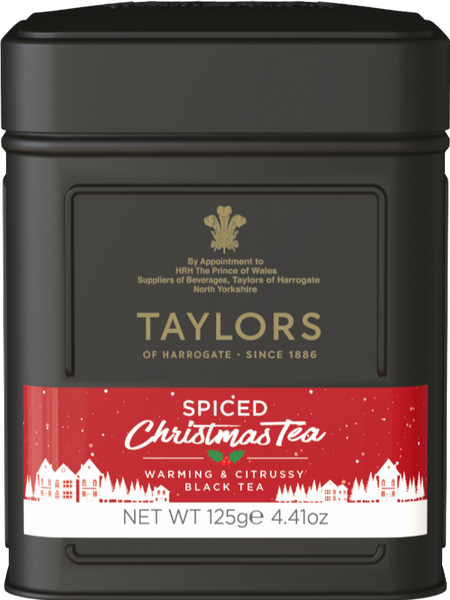 TAYLORS Spiced Christmas Leaf Tea - Caddy 125g (Pack of 6)