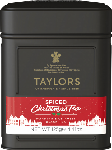 TAYLORS Spiced Christmas Leaf Tea - Caddy 125g (Pack of 6)