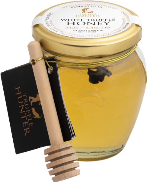 TRUFFLE HUNTER White Truffle Honey with Dipper 240g (Pack of 6)