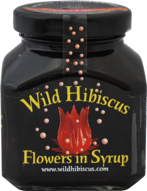 WILD HIBISCUS FLOWER CO. Wild Hibiscus Flowers in Syrup 250g (Pack of 12)