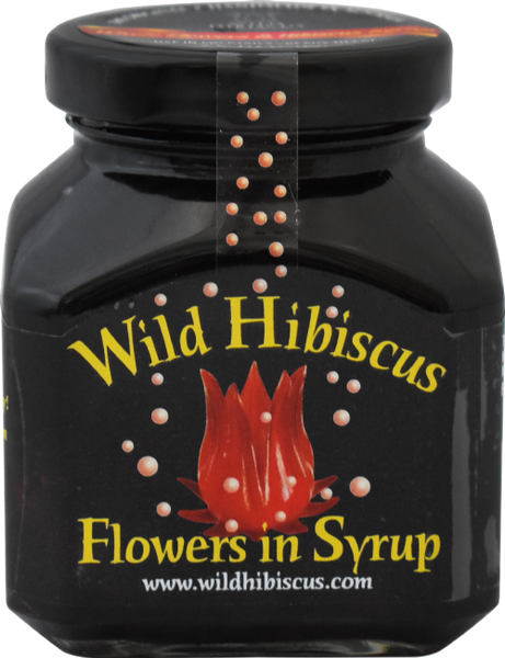 WILD HIBISCUS FLOWER CO. Wild Hibiscus Flowers in Syrup 250g (Pack of 12)