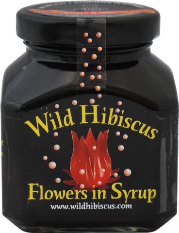 WILD HIBISCUS FLOWER CO. Wild Hibiscus Flowers in Syrup 250g (Pack of 12)