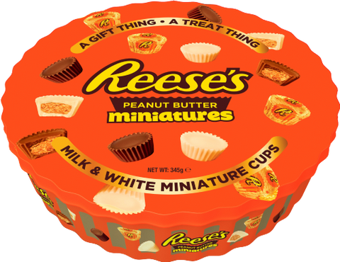 REESE'S Peanut Butter Miniature Cups - Tin 309g (Pack of 6)