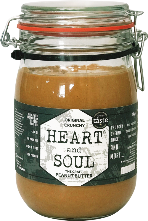 HEART & SOUL The Craft Peanut Butter - Original Crunchy 1kg (Pack of 4)