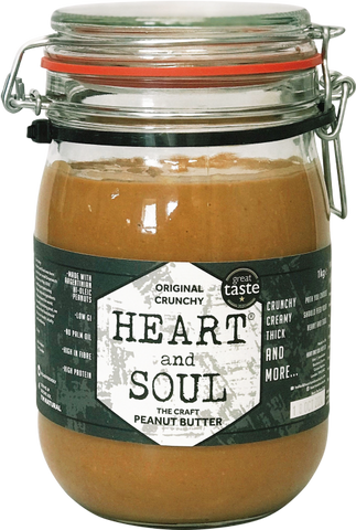 HEART & SOUL The Craft Peanut Butter - Original Crunchy 1kg (Pack of 4)