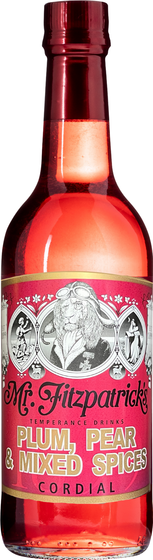 MR FITZPATRICK'S Plum, Pear & Mixed Spices Cordial 500ml (Pack of 6)