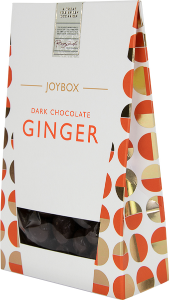 JOYBOX Dark Chocolate Ginger 150g (Pack of 10)