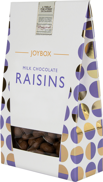 JOYBOX Milk Chocolate Raisins 150g (Pack of 10)