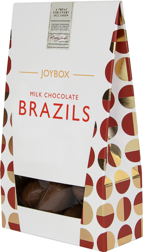 JOYBOX Milk Chocolate Brazils 150g (Pack of 10)