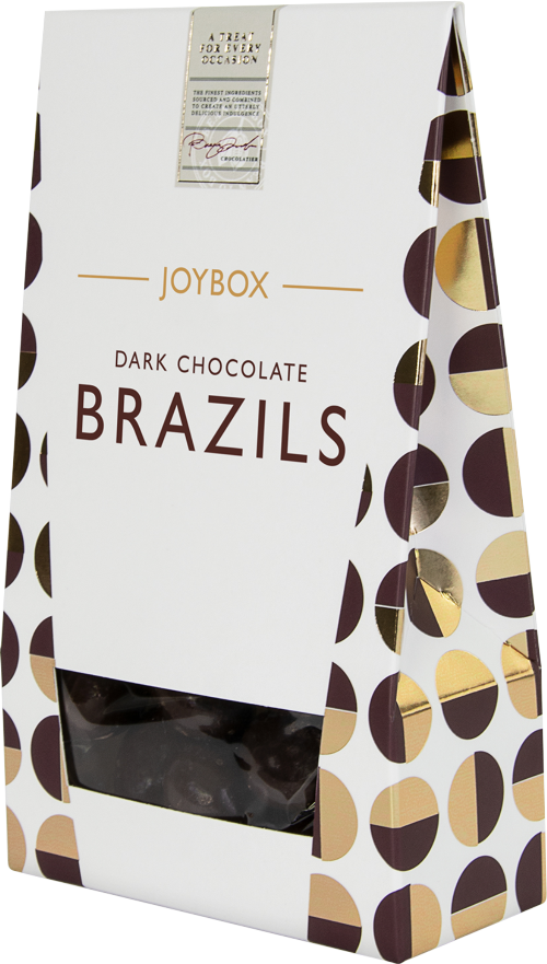 JOYBOX Dark Chocolate Brazils 150g (Pack of 10)