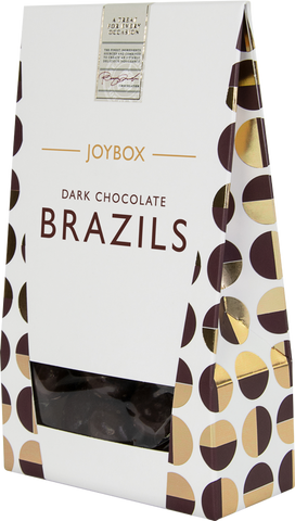 JOYBOX Dark Chocolate Brazils 150g (Pack of 10)