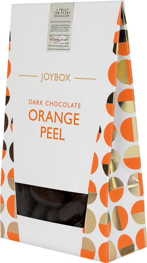 JOYBOX Dark Chocolate Orange Peel 150g (Pack of 10)