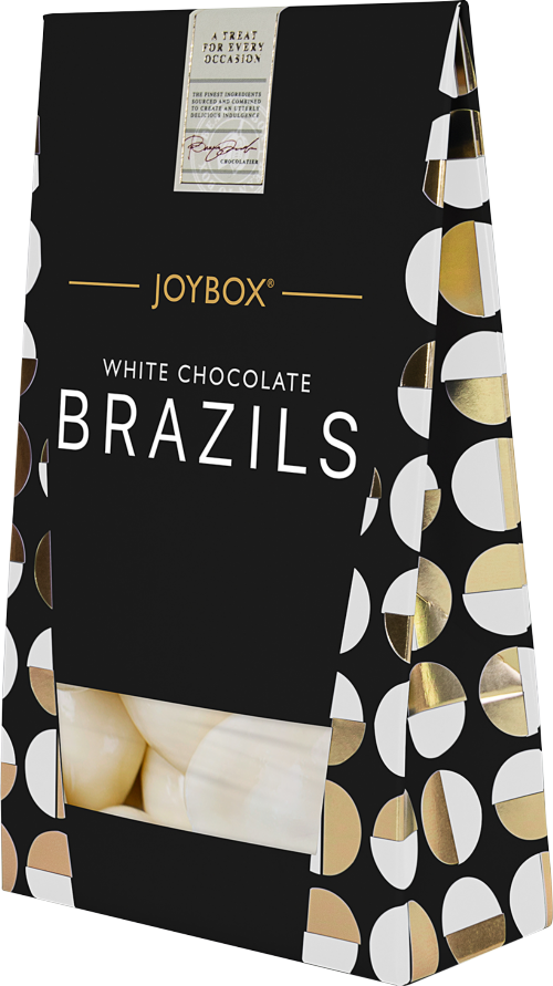 JOYBOX White Chocolate Brazils 150g (Pack of 10)