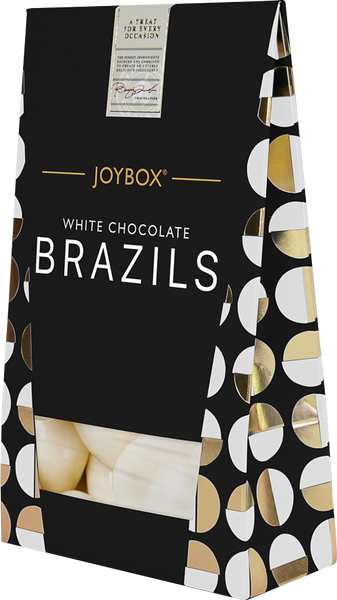 JOYBOX White Chocolate Brazils 150g (Pack of 10)