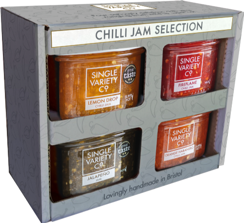 SINGLE VARIETY CO. Chilli Jam Selection 4x125g (Pack of 6)