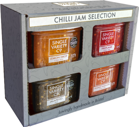 SINGLE VARIETY CO. Chilli Jam Selection 4x125g (Pack of 6)