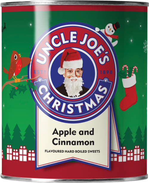 UNCLE JOE'S Apple & Cinnamon Sweets - Tin 120g (Pack of 6)