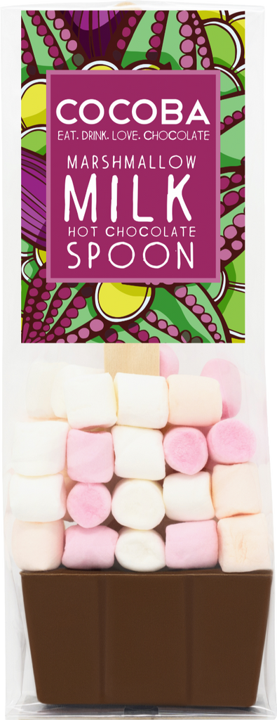 COCOBA Marshmallow Milk Hot Chocolate Spoon 50g (Pack of 12)