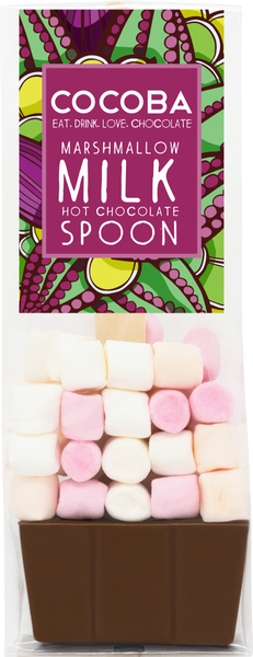 COCOBA Marshmallow Milk Hot Chocolate Spoon 50g (Pack of 12)