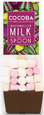 COCOBA Marshmallow Milk Hot Chocolate Spoon 50g (Pack of 12)