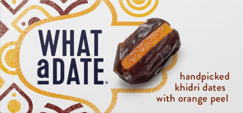 WHAT A DATE Khidri Dates with Orange Peel 50g (Pack of 12)