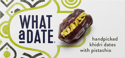 WHAT A DATE Khidri Dates with Pistachio 50g (Pack of 12)