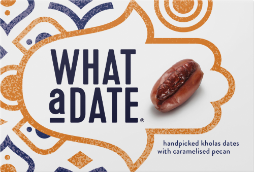 WHAT A DATE Kholas Dates with Caramelised Pecan180g (Pack of 10)