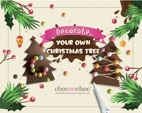 CHOC ON CHOC Decorate Your Own Christmas Trees 95g (Pack of 6)