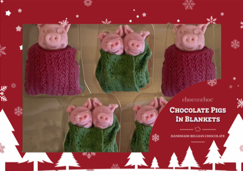 CHOC ON CHOC Chocolate Pigs In Blankets 130g (Pack of 6)