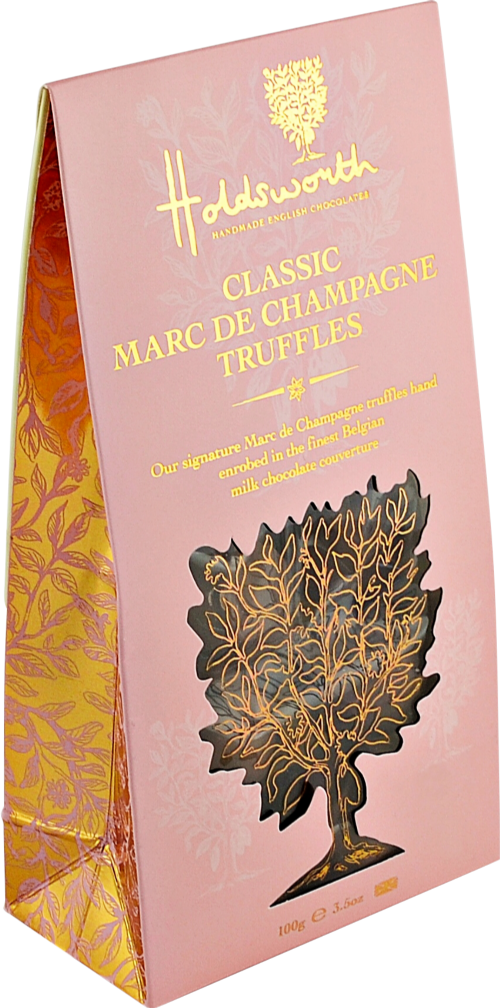 HOLDSWORTH Classic Marc de Champagne Truffles - Pouch 100g (Pack of 8)