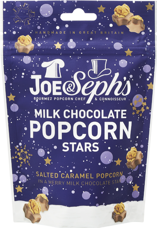 JOE & SEPH'S Milk Chocolate Popcorn Stars 63g (Pack of 14)