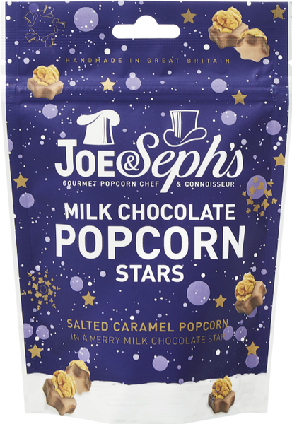 JOE & SEPH'S Milk Chocolate Popcorn Stars 63g (Pack of 14)