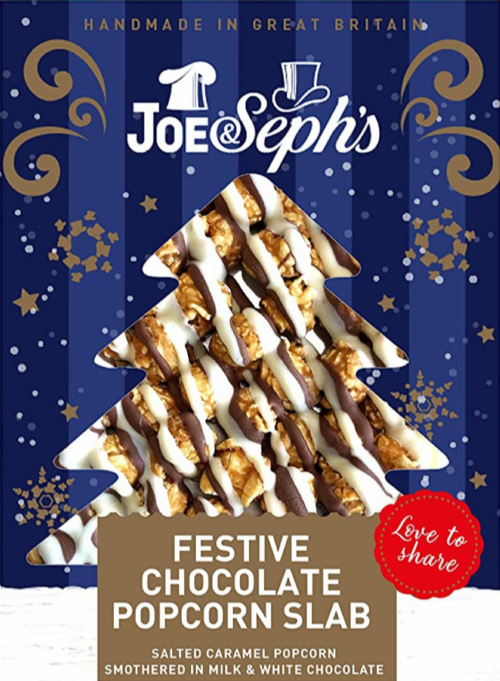 JOE & SEPH'S Festive Chocolate Popcorn Slab 115g (Pack of 14)