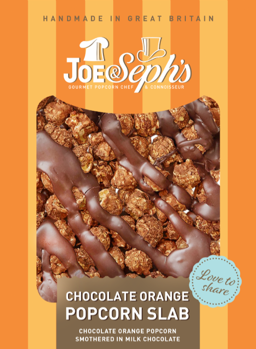 JOE & SEPH'S Chocolate Orange Popcorn Slab 115g (Pack of 14)