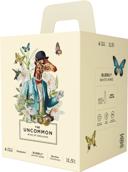 THE UNCOMMON Bubbly White Wine Gift Pack (4x250ml) (Pack of 6)