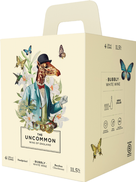 THE UNCOMMON Bubbly White Wine Gift Pack (4x250ml) (Pack of 6)