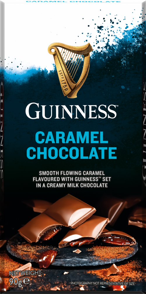 GUINNESS Caramel Chocolate Bar 90g (Pack of 15)