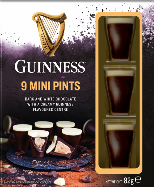 GUINNESS Mini Pints Chocolates 82g (Pack of 10)