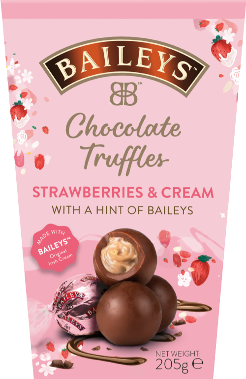 BAILEYS Chocolate Truffles - Strawberries & Cream 205g (Pack of 6)