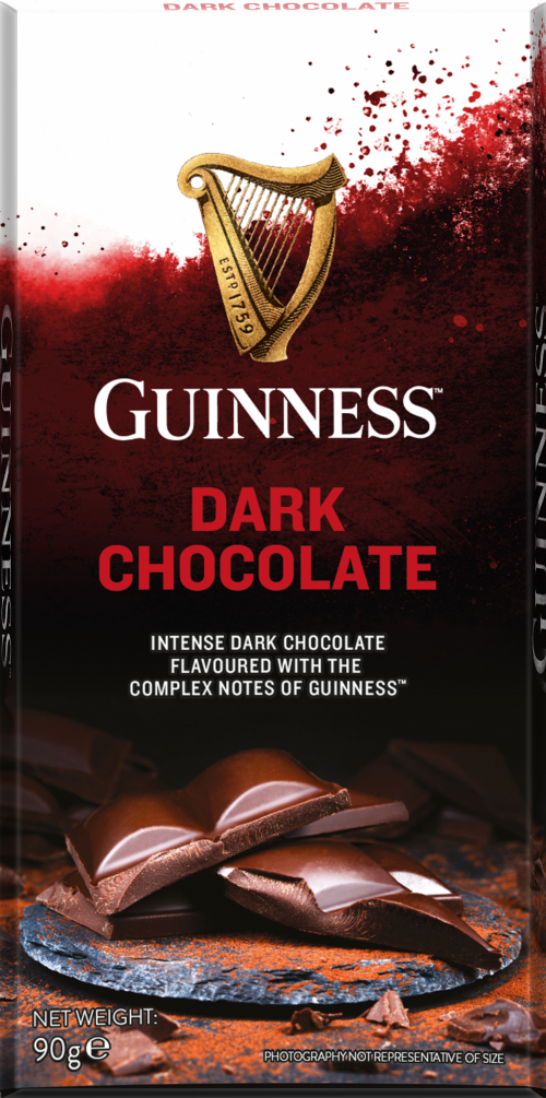 GUINNESS Dark Chocolate Bar 90g (Pack of 15)