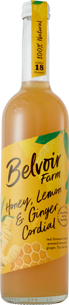BELVOIR Honey, Lemon & Ginger Cordial 50cl (Pack of 6)