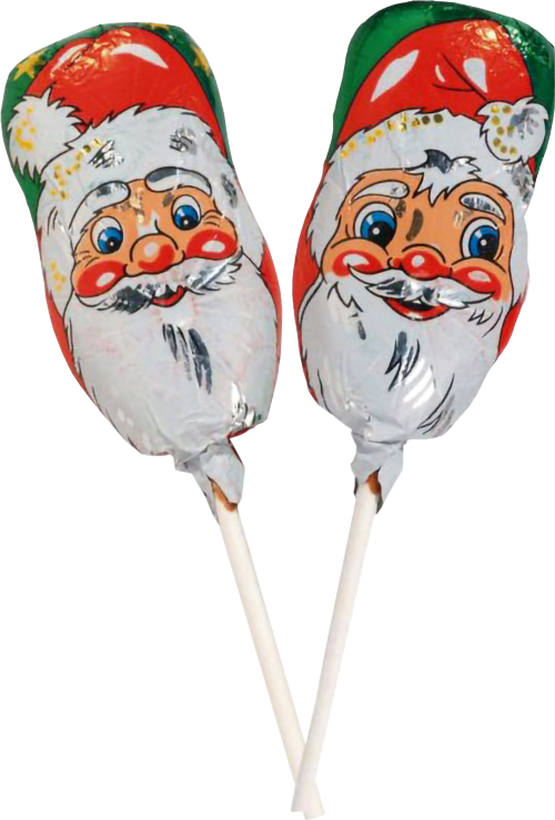 STORZ Foiled Milk Chocolate Santa Lolly 15g (Pack of 60)