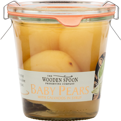 WOODEN SPOON Baby Pears with Calvados - Weck Jar 300g (Pack of 6)